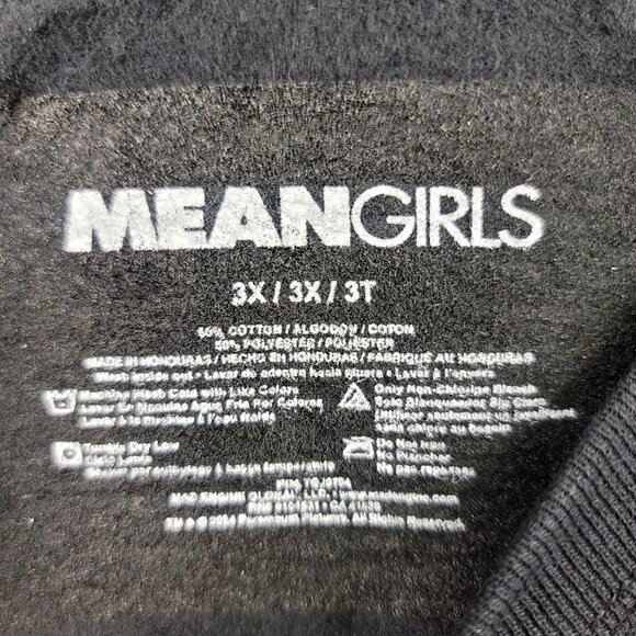 Mean Girls That's So Fetch Graphic Sweatshirt Black 3X Cotton Blend - Picture 3 of 6